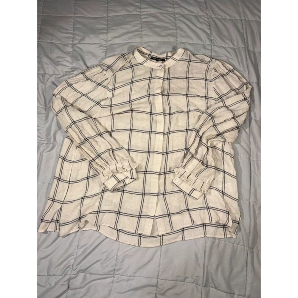 Kobi Halperin Windowpane Button-up Shirt Sz XXL